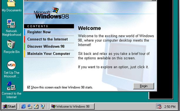 Haziran Ayında Yaşanmış Tarihi Olaylar-Windows 98