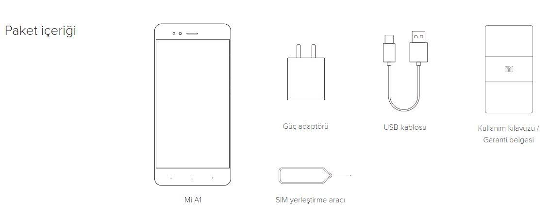 Xiaomi Mi A1 Kutusu